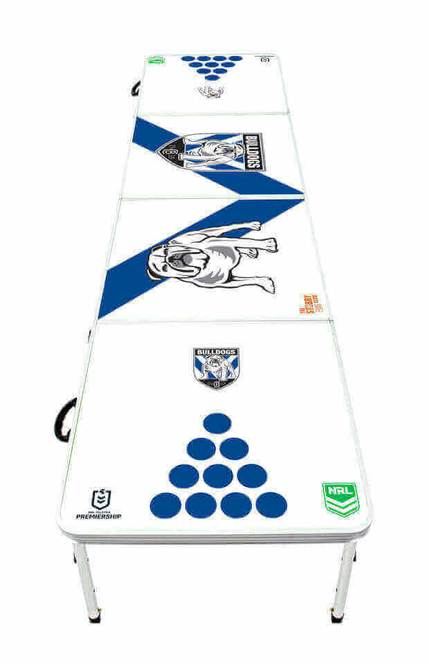 CANTERBURY BULLDOGS NRL BEER PONG TABLE_CANTERBURY BULLDOGS_ STUBBY CLUB