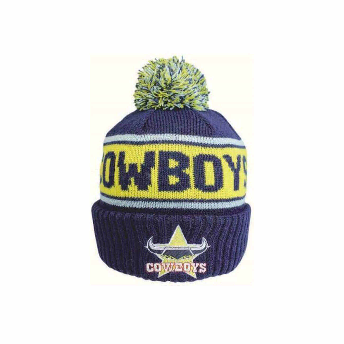 NORTH QUEENSLAND COWBOYS NRL STRIKER BEANIE_NORTH QUEENSLAND COWBOYS_STUBBY CLUB