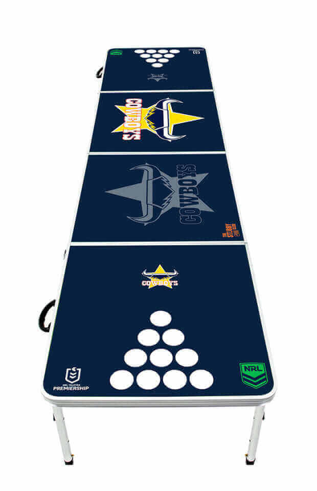 NORTH QUEENSLAND COWBOYS NRL BEER PONG TABLE_NORTH QUEENSLAND COWBOYS_STUBBY CLUB