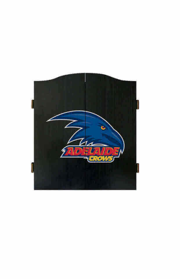 ADELAIDE CROWS AFL DARTBOARD + CABINET_ ADELAIDE CROWS_ STUBBY CLUB