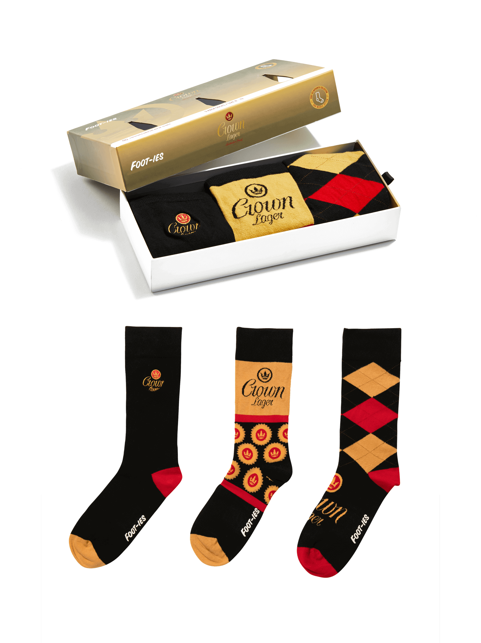 CROWN LAGER SOCK RANGE M/L_TEAM_STUBBY CLUB