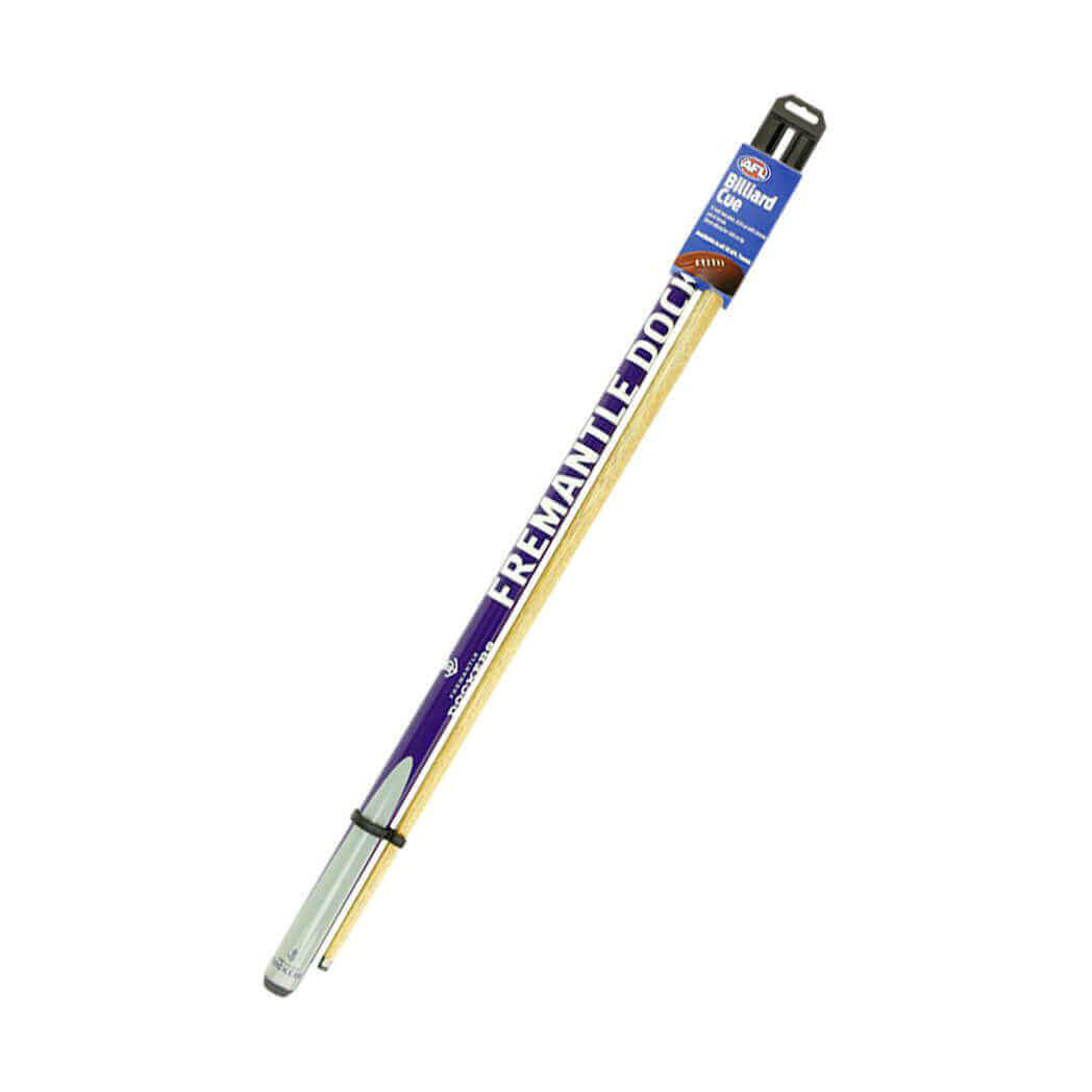 AFL CUE 2 PIECE ASH SHAFT 10MM EIKMASTER TIP_FREMENTLE DOCKERS_STUBBY CLUB