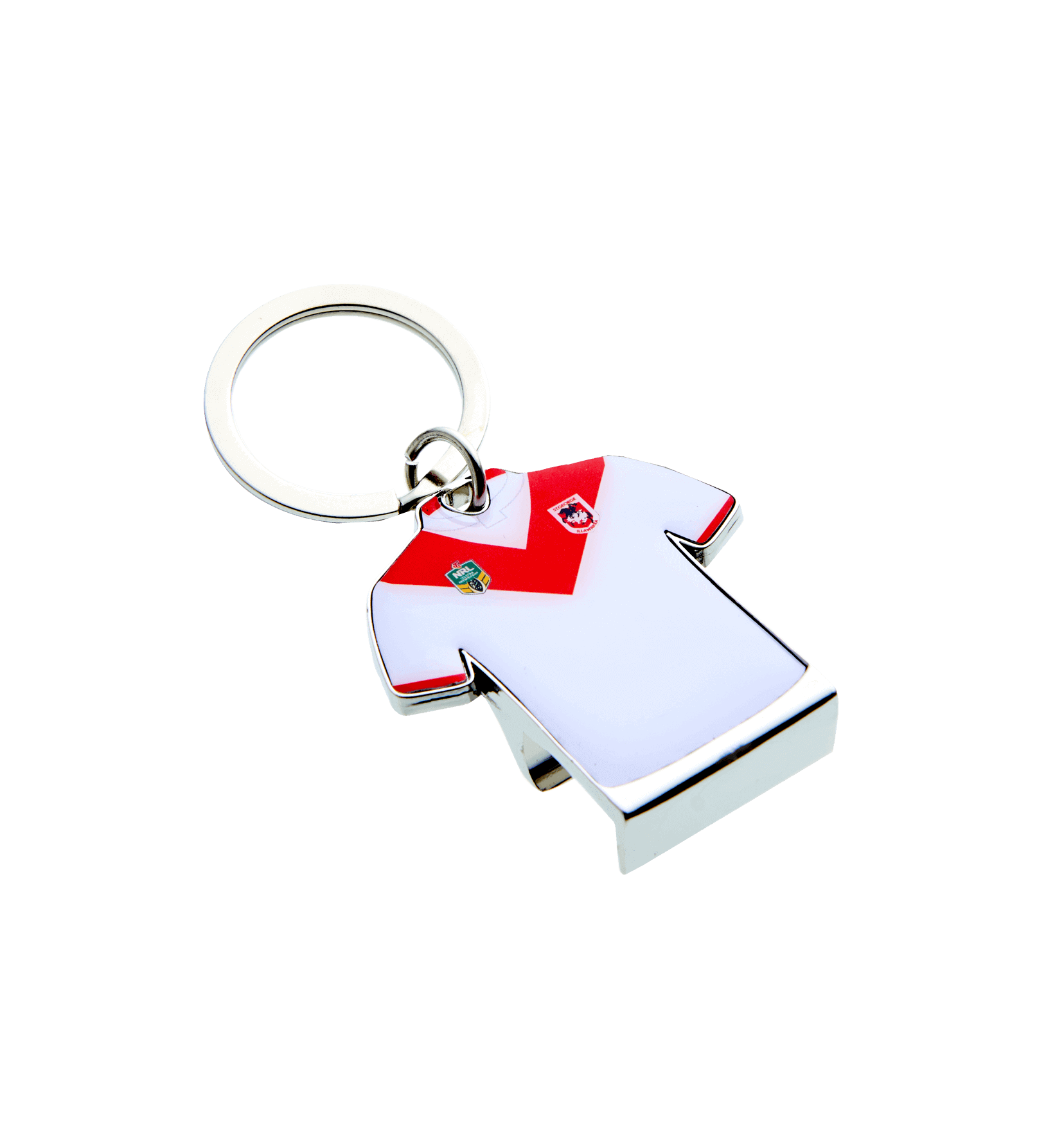 ST GEORGE ILLAWARRA DRAGONS NRL TEAM GUERNSEY BOTTLE OPNER KEYRING_ST GEORGE ILLAWARRA DRAGONS_STUBBY CLUB
