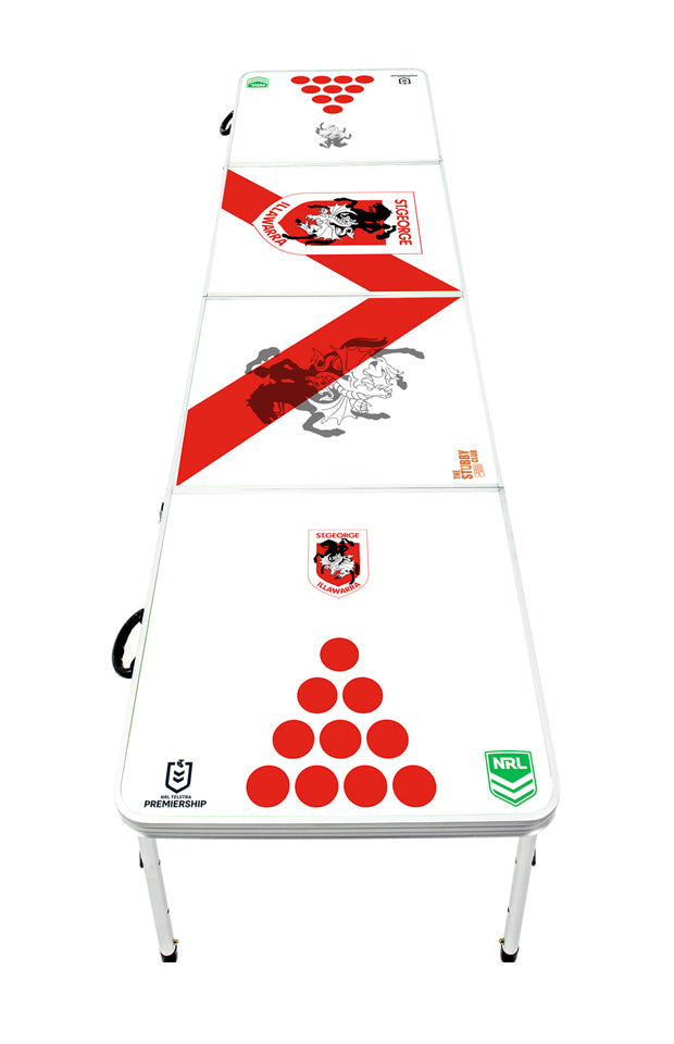 ST GEORGE ILLAWARRA DRAGONS NRL BEER PONG TABLE_ST GEORGE ILLAWARRA DRAGONS_STUBBY CLUB