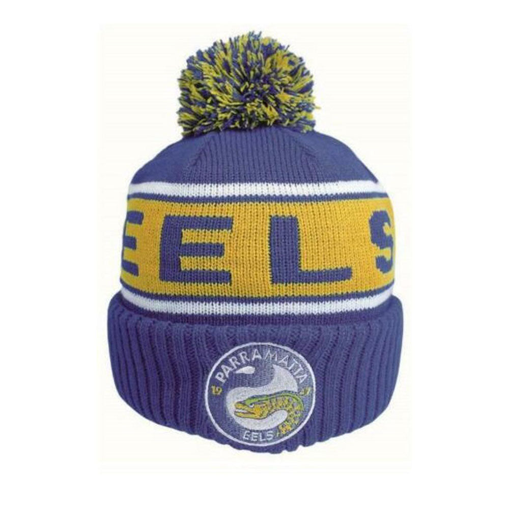 PARRAMATTA EELS NRL STRIKER BEANIE_PARRAMATTA EELS_STUBBY CLUB
