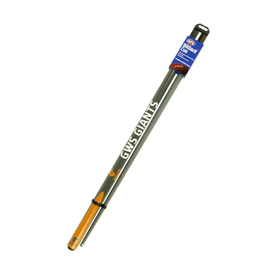 AFL CUE 2 PIECE ASH SHAFT 10MM EIKMASTER TIP_GSW GIANTS_STUBBY CLUB