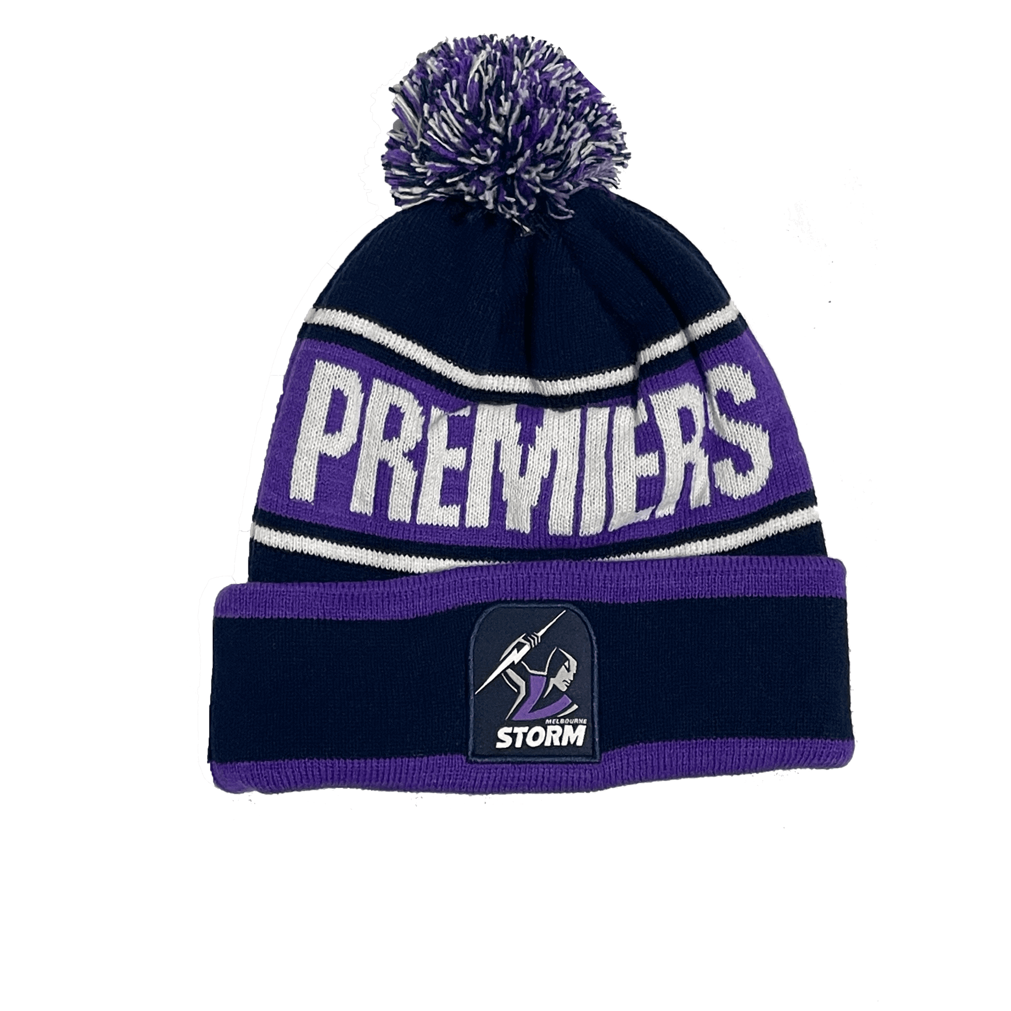 MELBOURNE STORM NRL 2020 PREMIERS STRIKER BEANIE_MELBOURNE STORM_STUBBY CLUB