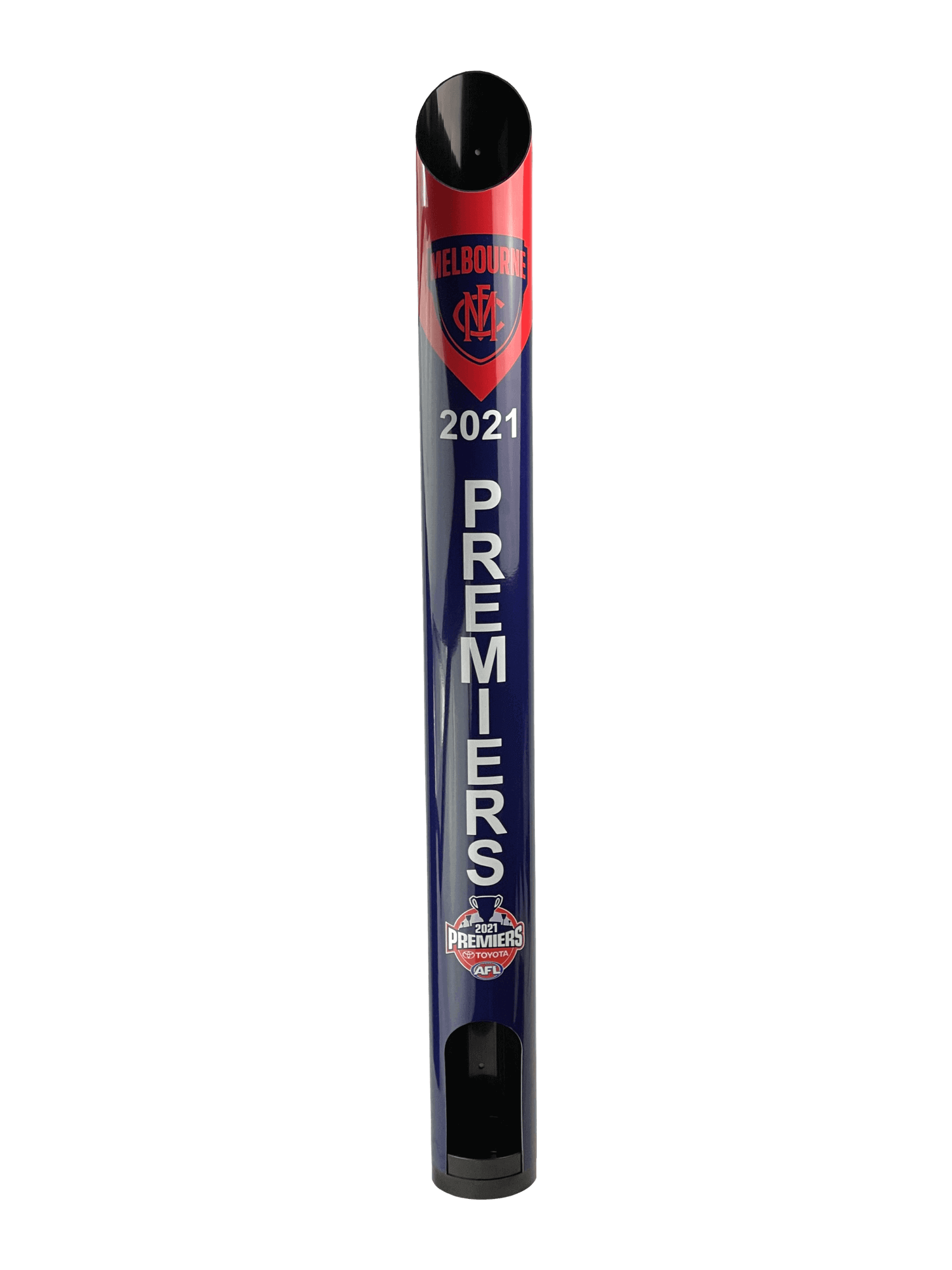 PERSONALISED MELBOURNE DEMONS PREMIERS AFL STUBBY HOLDER DISPENSER_MELBOURNE DEMONS PREMIERS_STUBBY CLUB