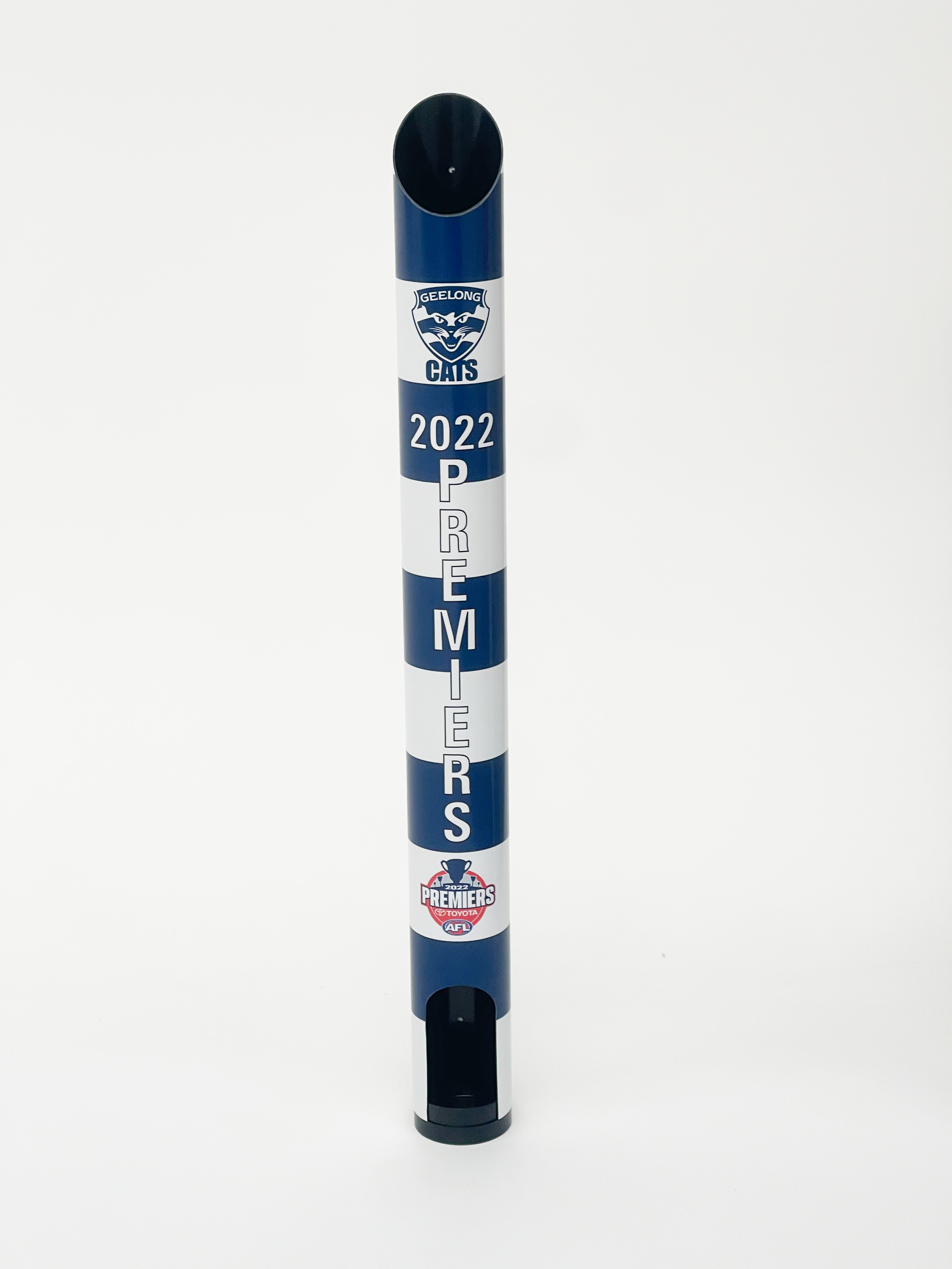 Geelong Cats Premiers 2022 AFL Stubby Holder Dispenser