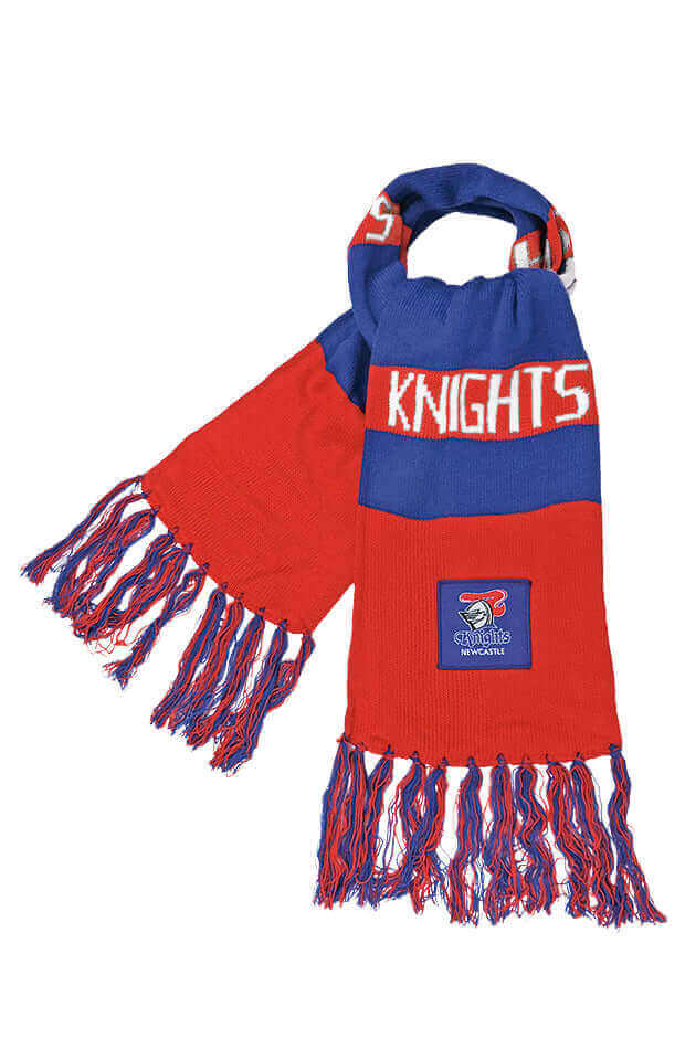 NEWCASTLE KNIGHTS NRL BAR SCARF_NEWCASTLE KNIGHTS_STUBBY CLUB