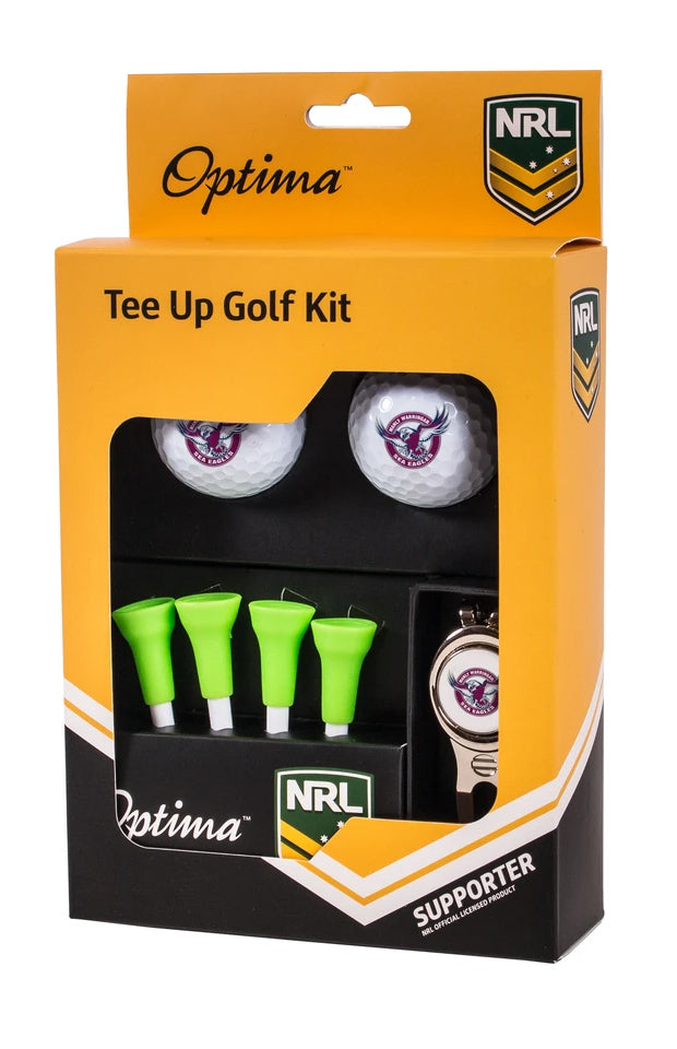 MANLY SEA EAGLES NRL GOLF TEE UP GIFT PACK_MANLY SEA EAGLES_STUBBY CLUB