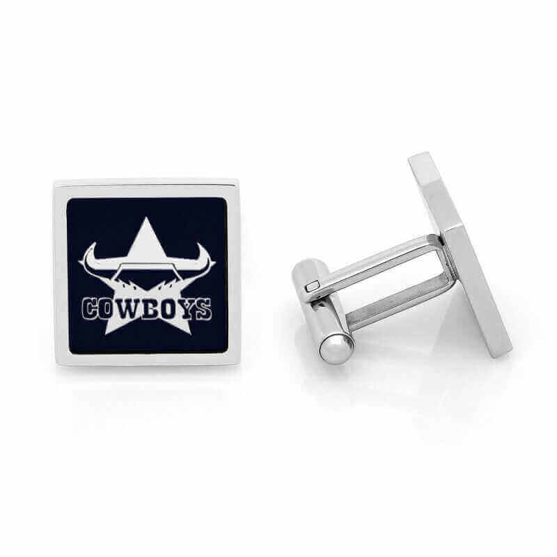 NORTH QUEENSLAND COWBOYS NRL TIE AND CUFFLINKS SET_NORTH QUEENSLAND COWBOYS_STUBBY CLUB