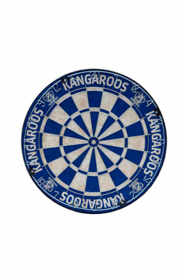 NORTH MELBOURNE KANGAROOS AFL DARTBOARD_NORTH MELBORNE KANGAROOS_STUBBY CLUB