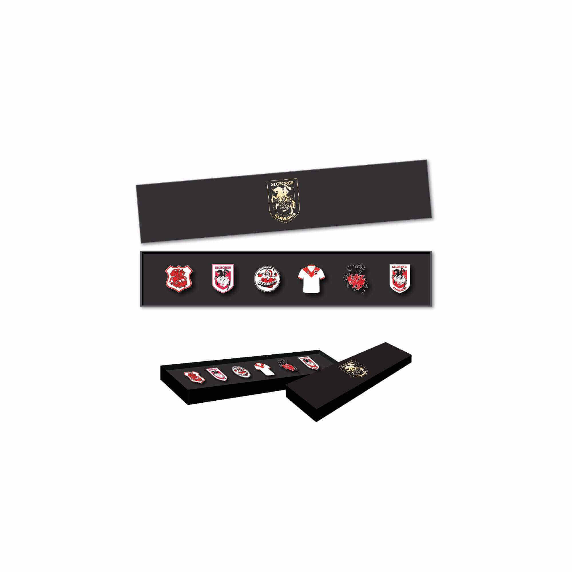 ST. GEORGE ILLAWARRA DRAGONS NRL PINSET_ST. GEORGE ILLAWARRA DRAGONS_STUBBY CLUB