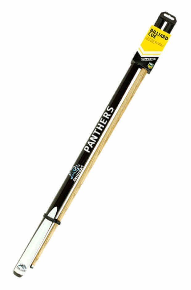 NRL 2 PIECE 57' CUE ASH SHAFT 10MM EIKMASTER TIP_PENRITH PANTHERS_STUBBY CLUB