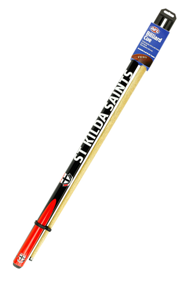 AFL CUE 2 PIECE ASH SHAFT 10MM EIKMASTER TIP_ST KILDA SAINTS_STUBBY CLUB