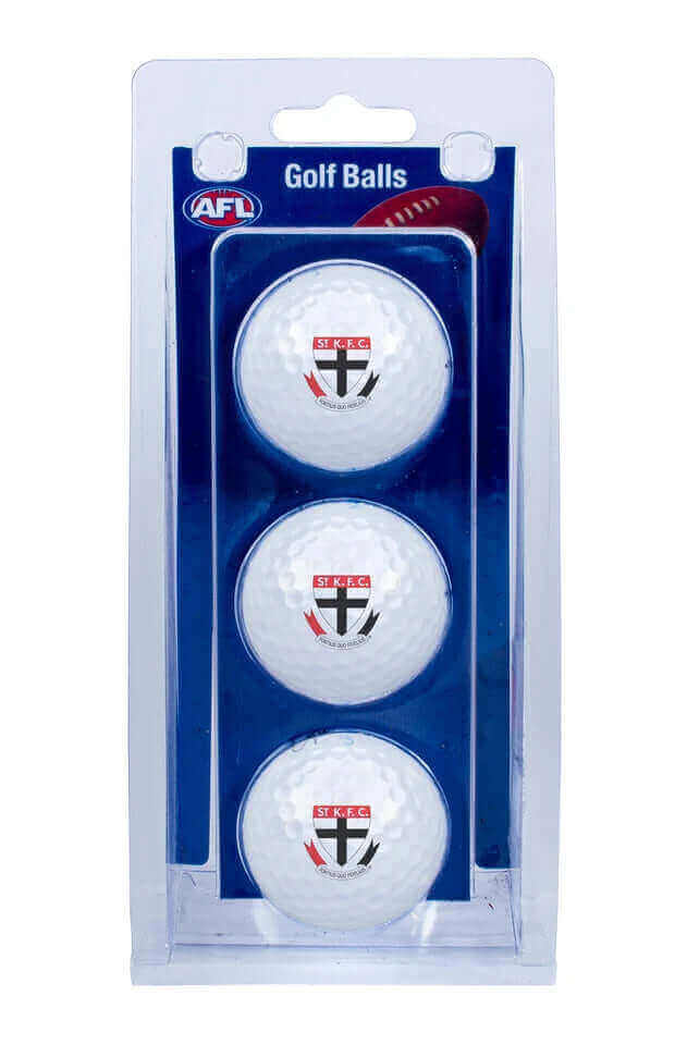 AFL GOLF BALLS - 3 PACK_ST KILDA SAINTS_STUBBY CLUB