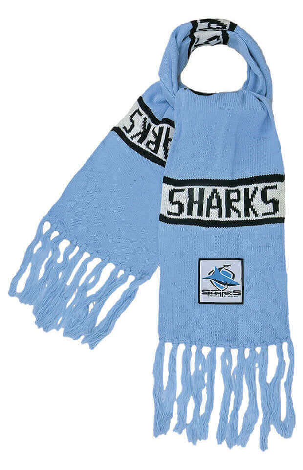 CRONULLA SHARKS NRL BAR SCARF_CRONULLA SHARKS_STUBBY CLUB