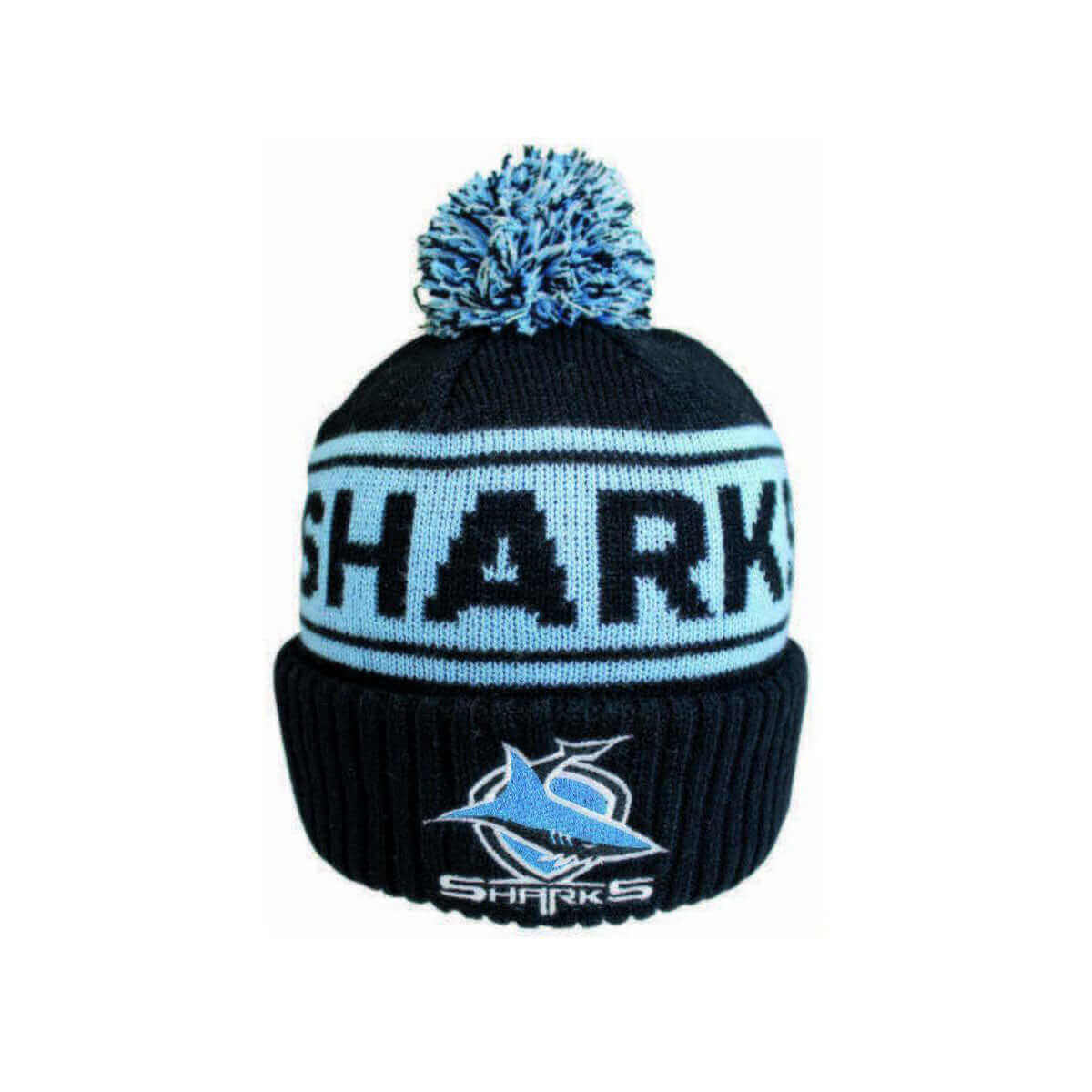 CRONULLA SHARKS NRL STRIKER BEANIE_CRONULLA SHARKS_STUBBY CLUB