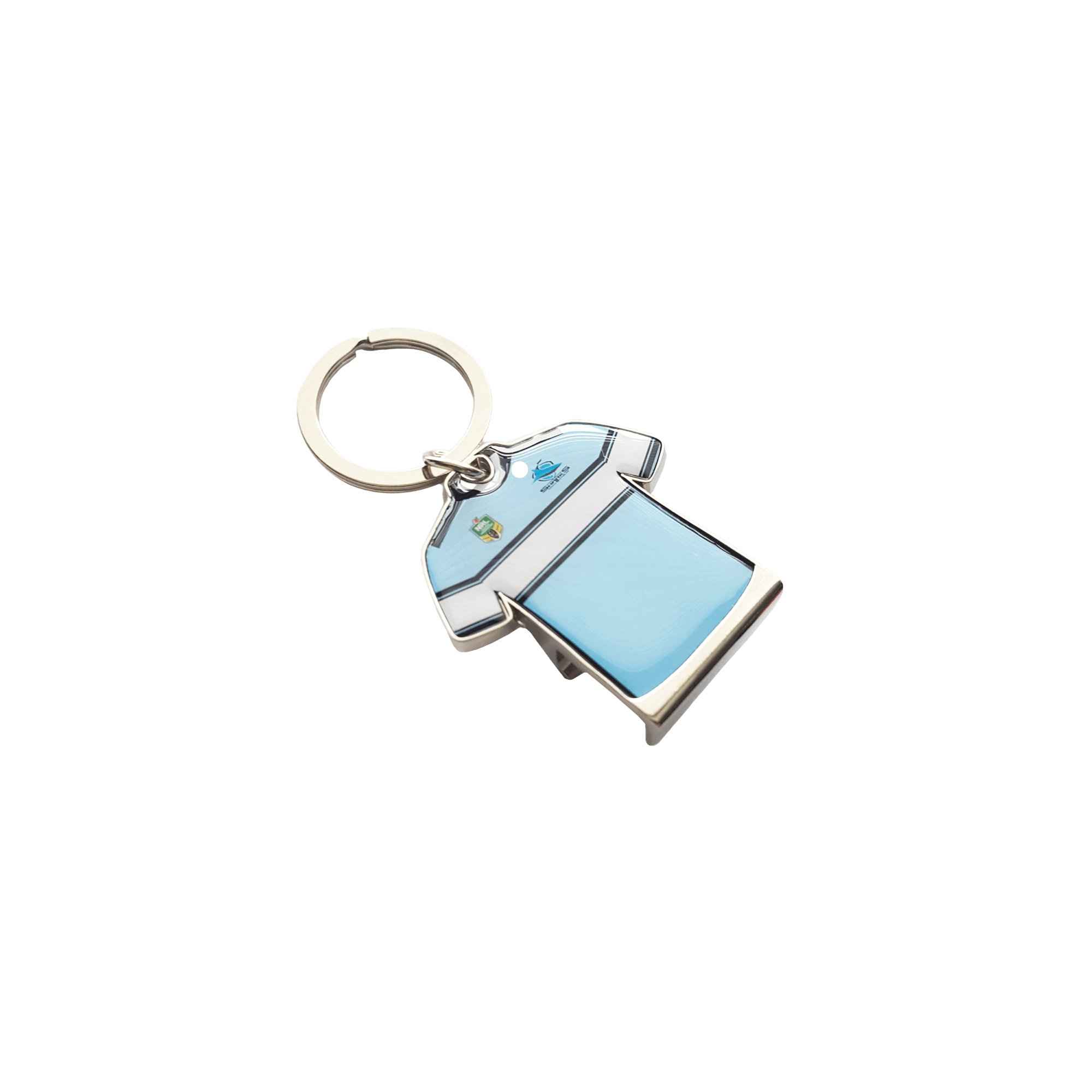 CRONULLA SHARKS NRL TEAM GUERNSEY BOTTLE OPENERY KEYRING_CRONULLA SHARKS_STUBBY CLUB