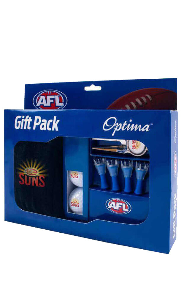 GOLD COAST SUNS AFL GOLF GIFT PACKGOLD COAST SUNS_STUBBY CLUB