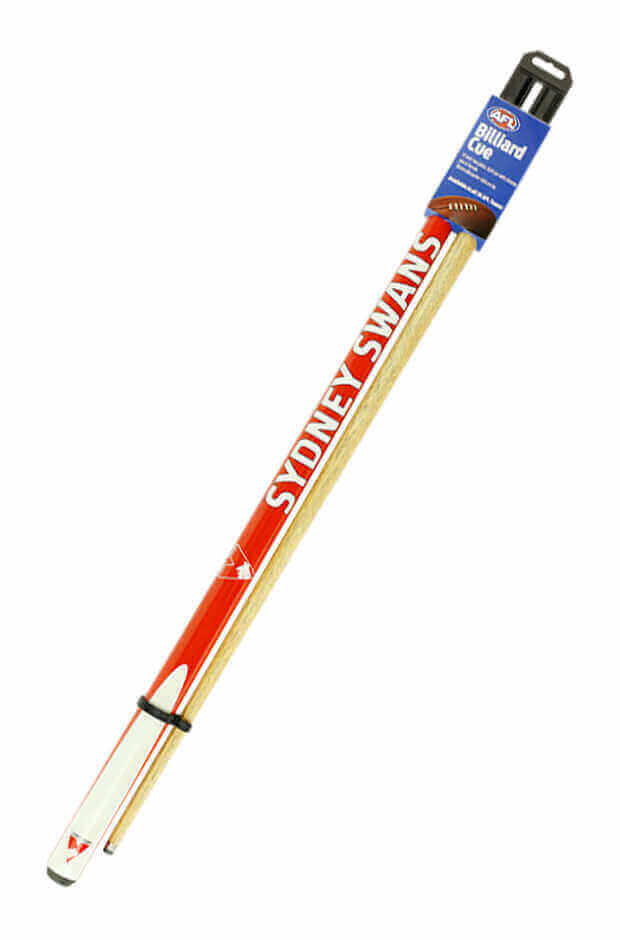 AFL CUE 2 PIECE ASH SHAFT 10MM EIKMASTER TIP_SYDENEY SWANS_STUBBY CLUB