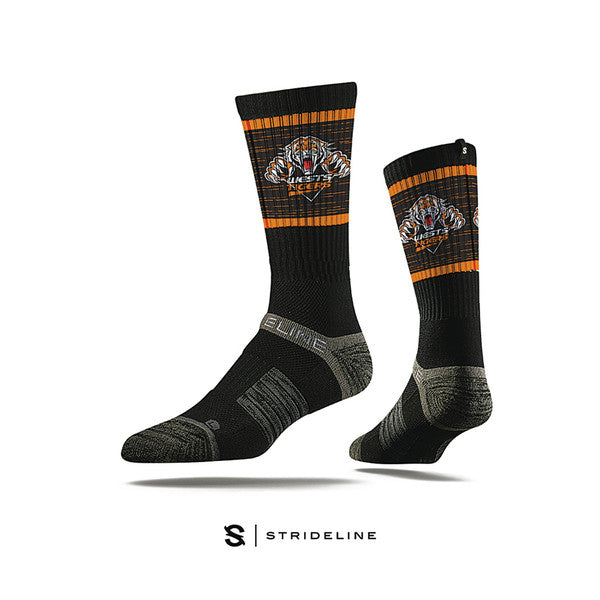 Wests Tigers NRL Strideline Premium Crew Sock