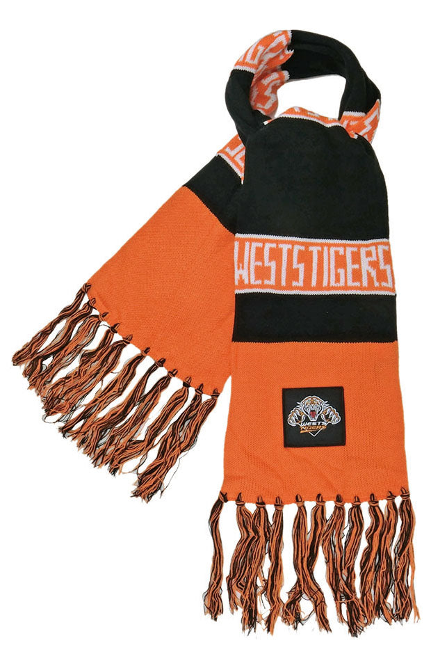 WESTS TIGERS NRL BAR SCARF_WESTS TIGERS_STUBBY CLUB