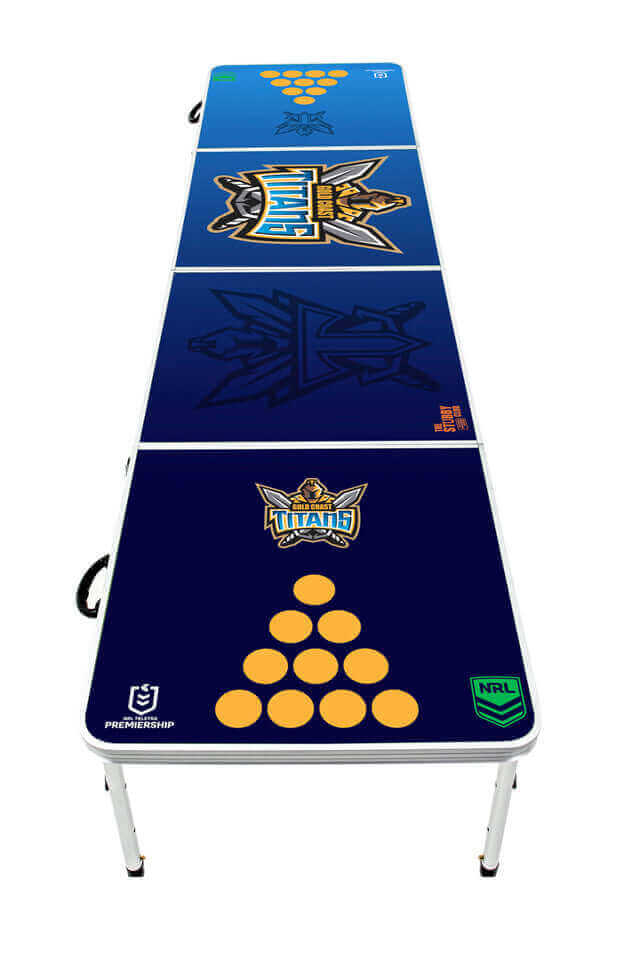GOLD COAST TITANS NRL BEER PONG TABLE_GOLD COAST TITANS_STUBBY CLUB