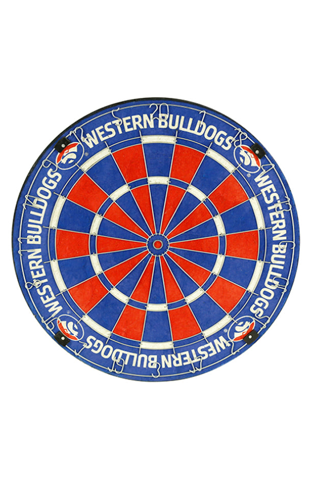 WESTERN BULLDOGS AFL DARTBOARD + CABINET_WESTERN BULLDOGS_STUBBY CLUB
