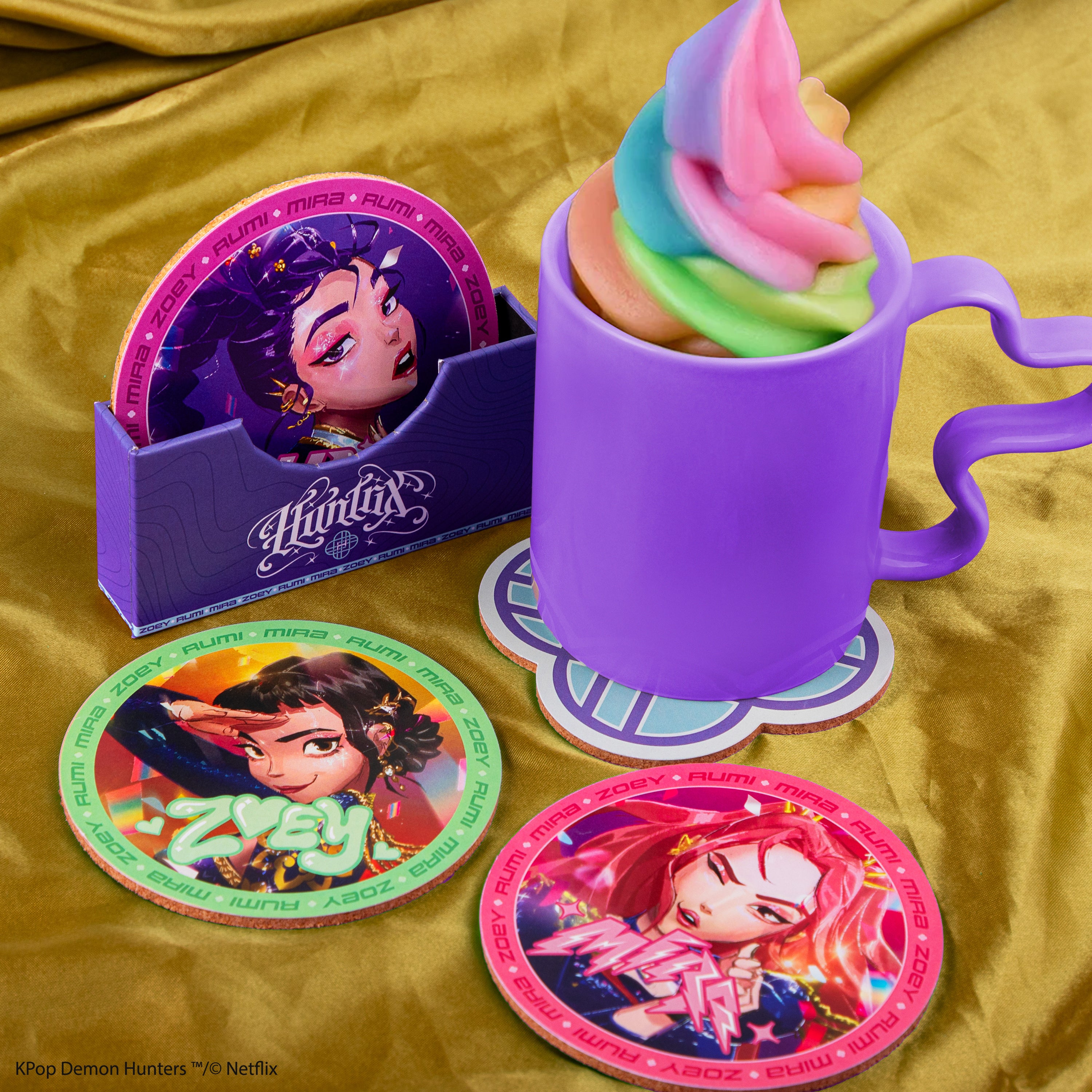 K-Pop Demon Hunters HUNTR/X Set of 4 Coasters