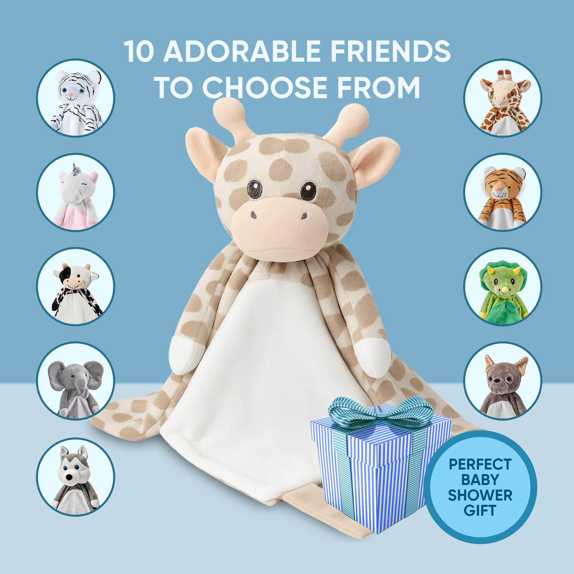Light Giraffe Musical Comforter