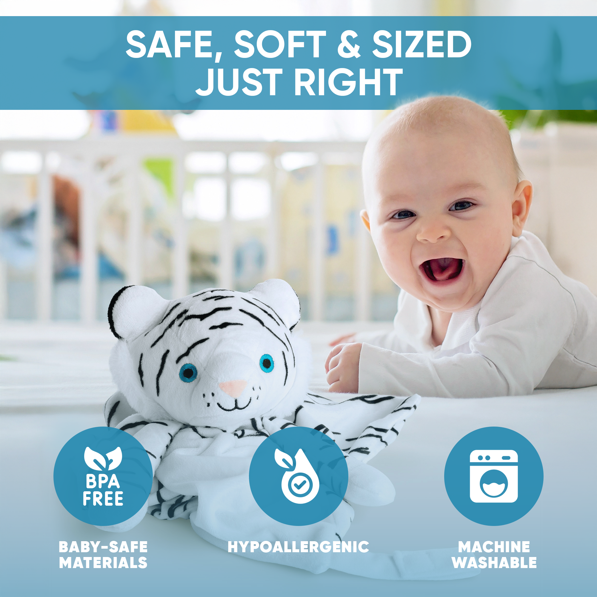 White Tiger Musical Comforter