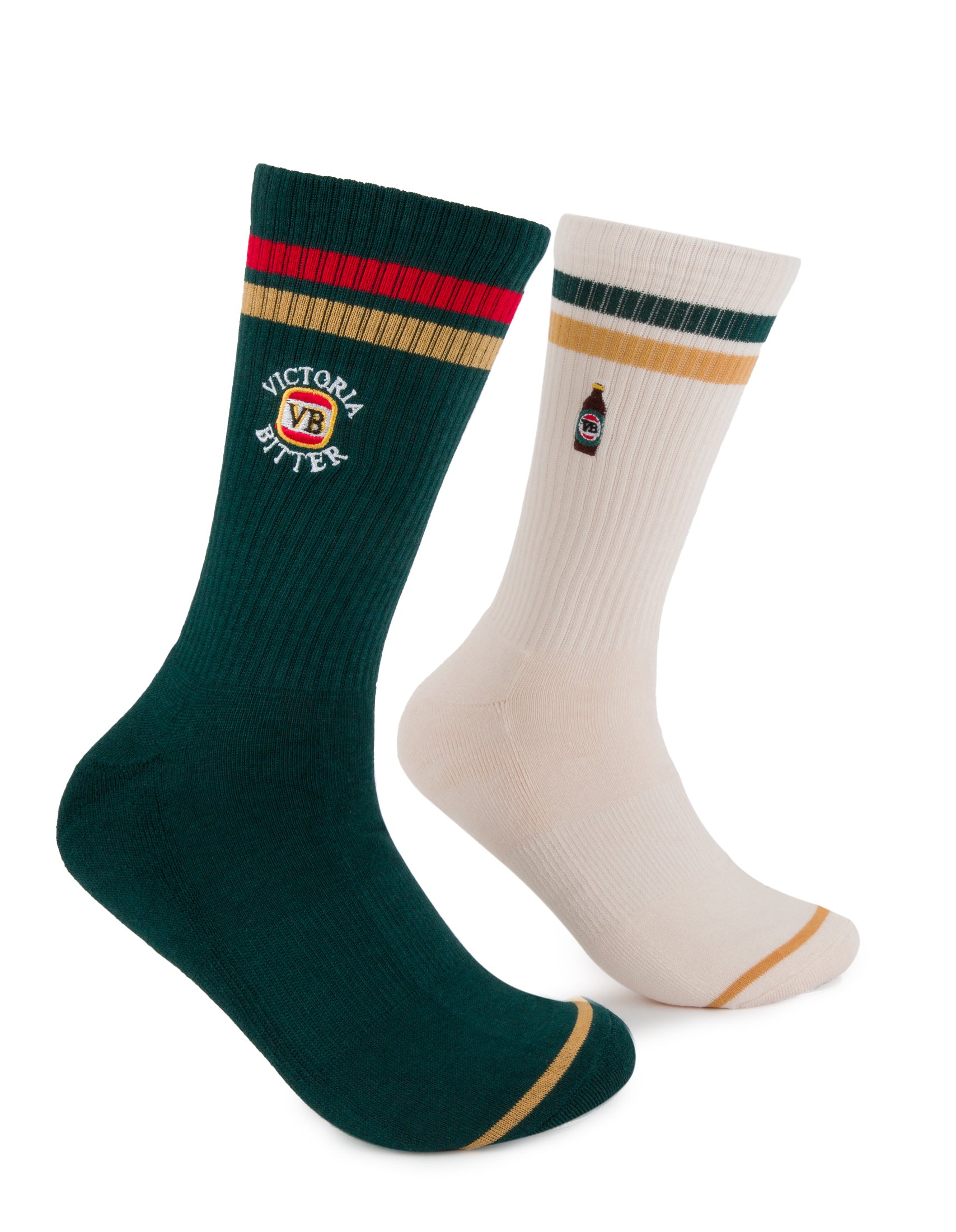 VB Retro Stubby Holder & Sneaker Sock 2 Pack Gift Can