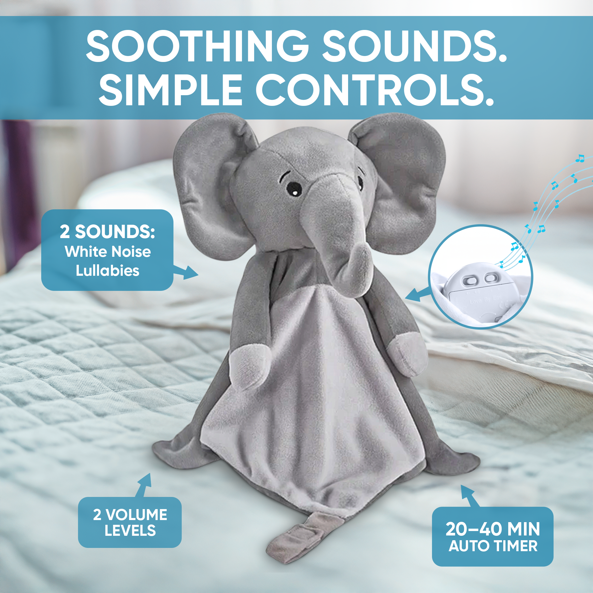 Elephant Musical Comforter