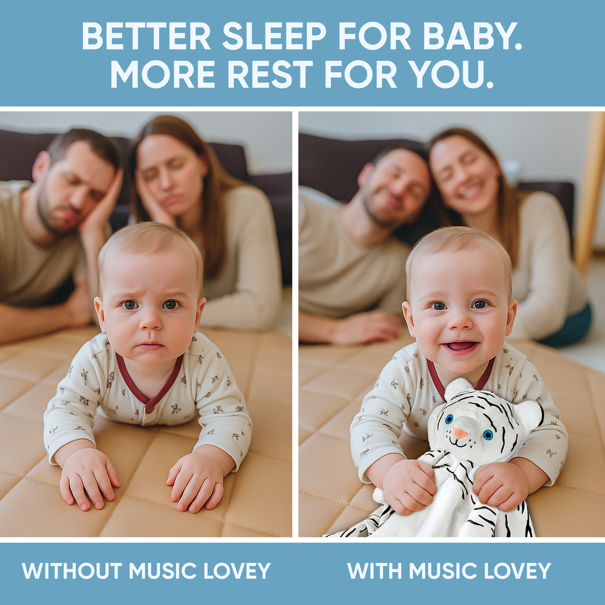 White Tiger Musical Comforter