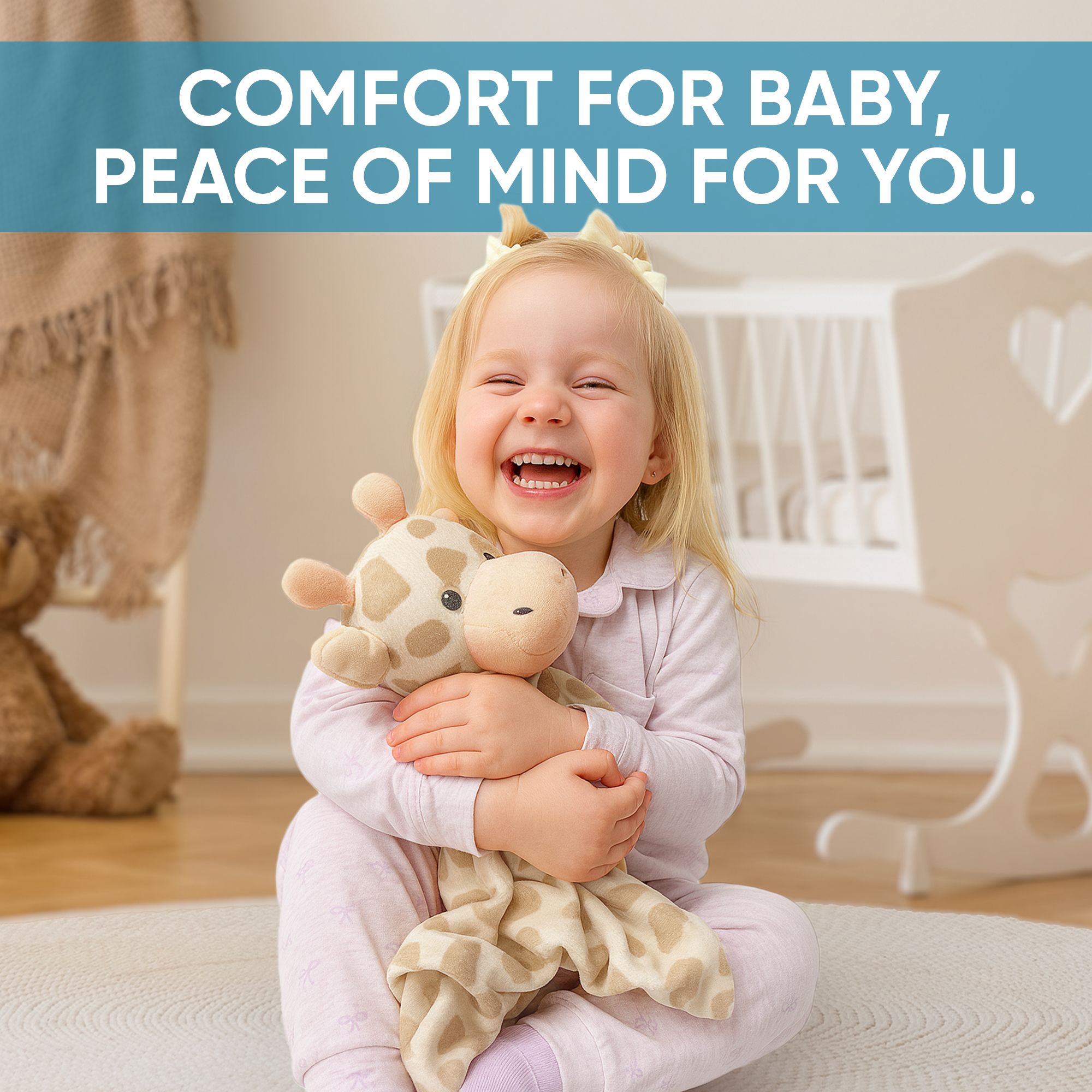 Light Giraffe Musical Comforter