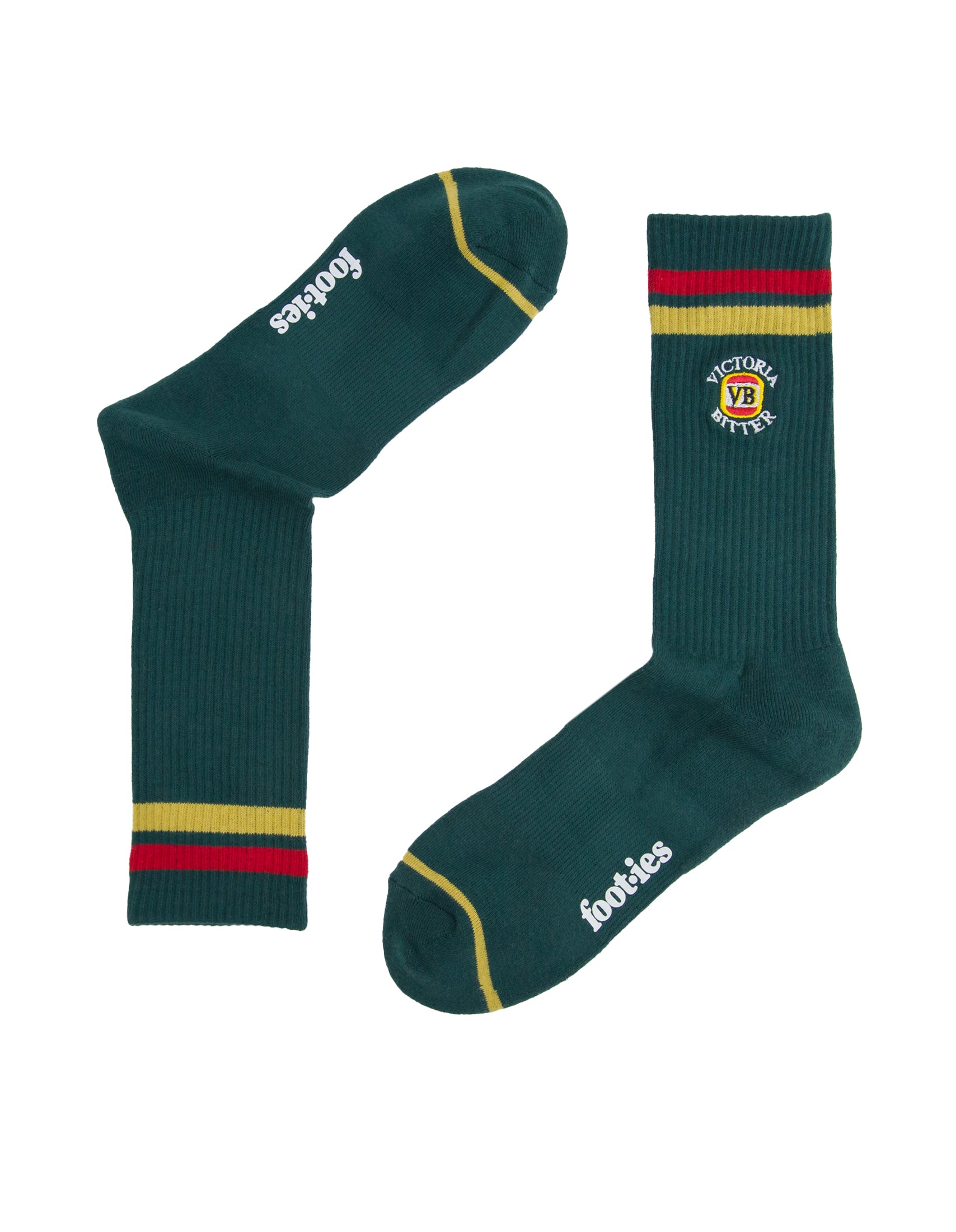 VB RETRO SNEAKER SOCK 2 PACK CREAM/GREEN M/L