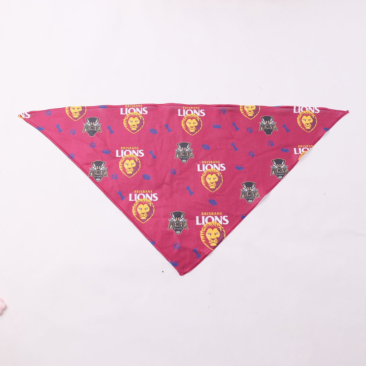 Brisbane Lions AFL 2024 Premiers Dog Bandana S/L