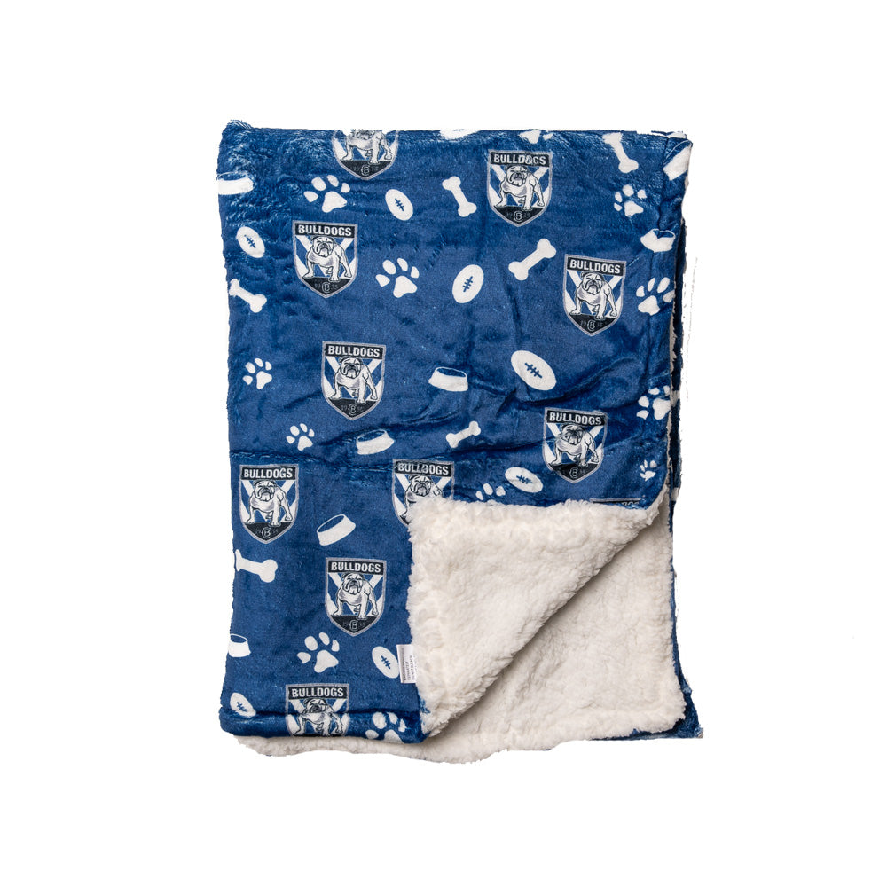 Canterbury Bulldogs NRL Dog Blanket