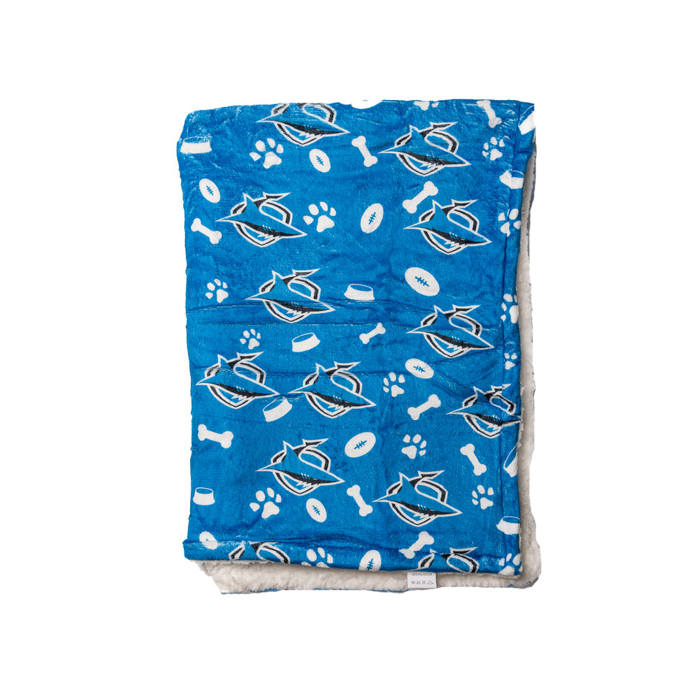 Cronulla Sharks NRL Dog Blanket