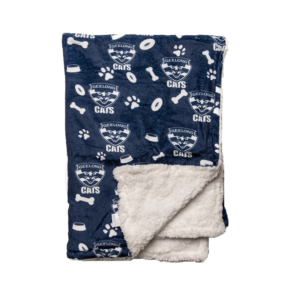 Geelong Cats AFL Dog Blanket