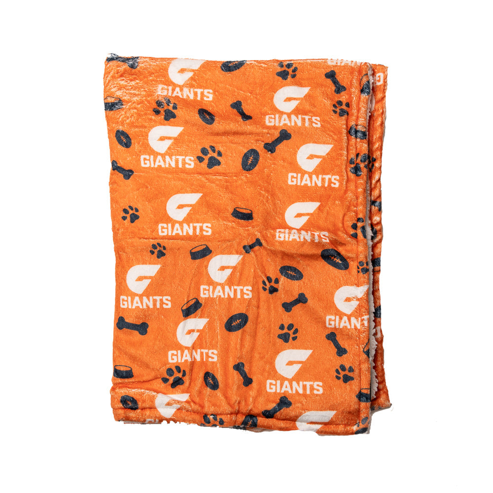 GWS Giants AFL Dog Blanket