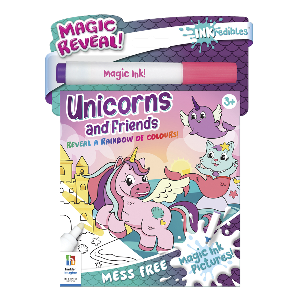 Inkredibles Magic Ink Pictures Unicorns and Friends