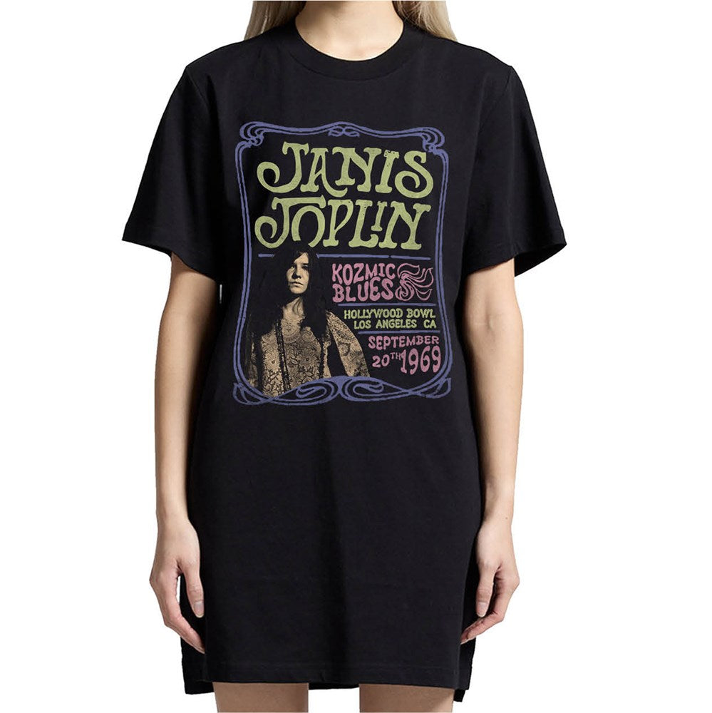 Janis Joplin - Kozmic Blues - Womens Black Dress
