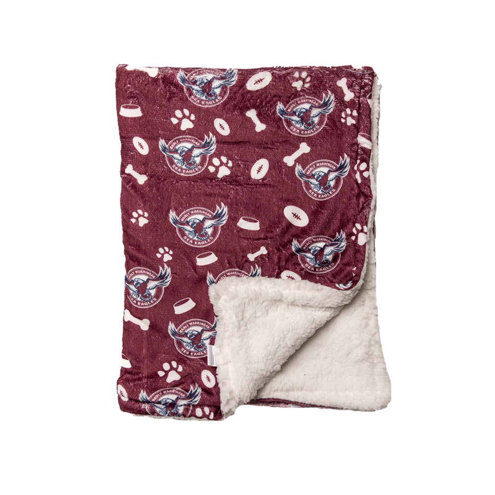 Manly Sea Eagles NRL Dog Blanket