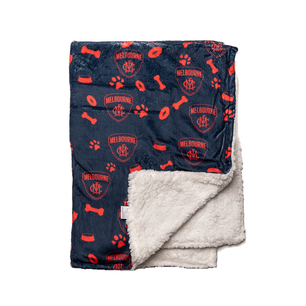 Melbourne Demons AFL Dog Blanket