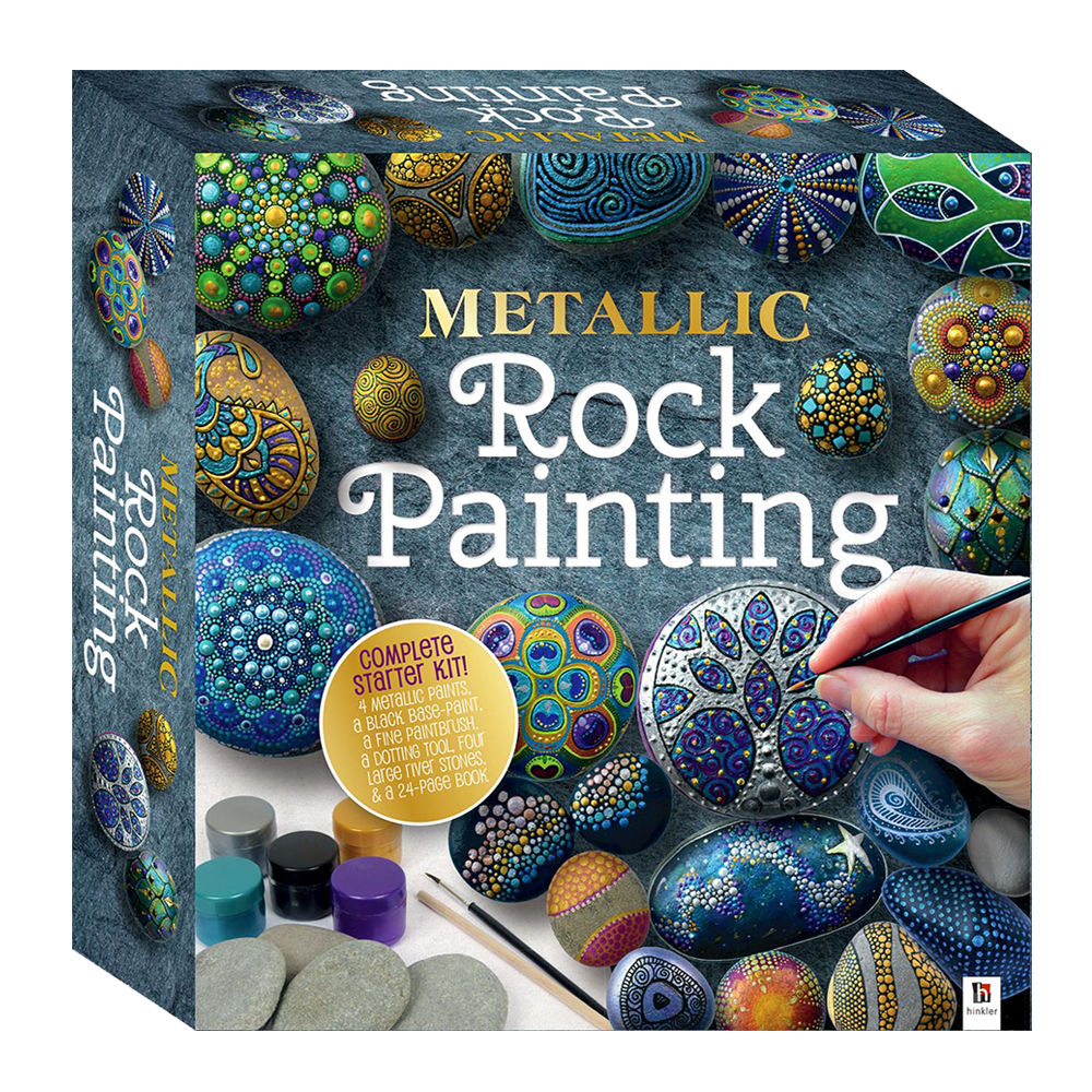 Craft Maker Classic Metallic Rock Painting Kit