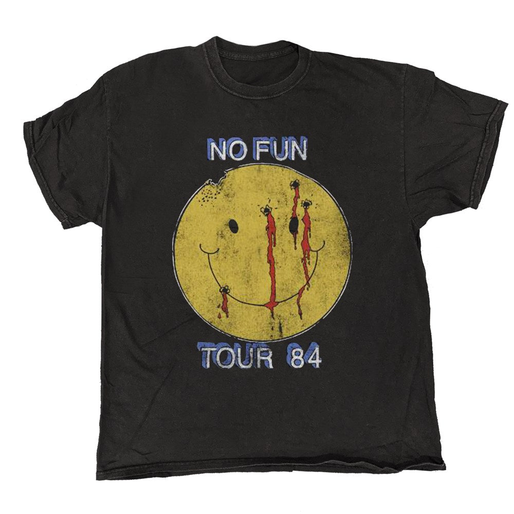 Motley Crue - No Fun Tour 84' - Black Vintage T-shirt