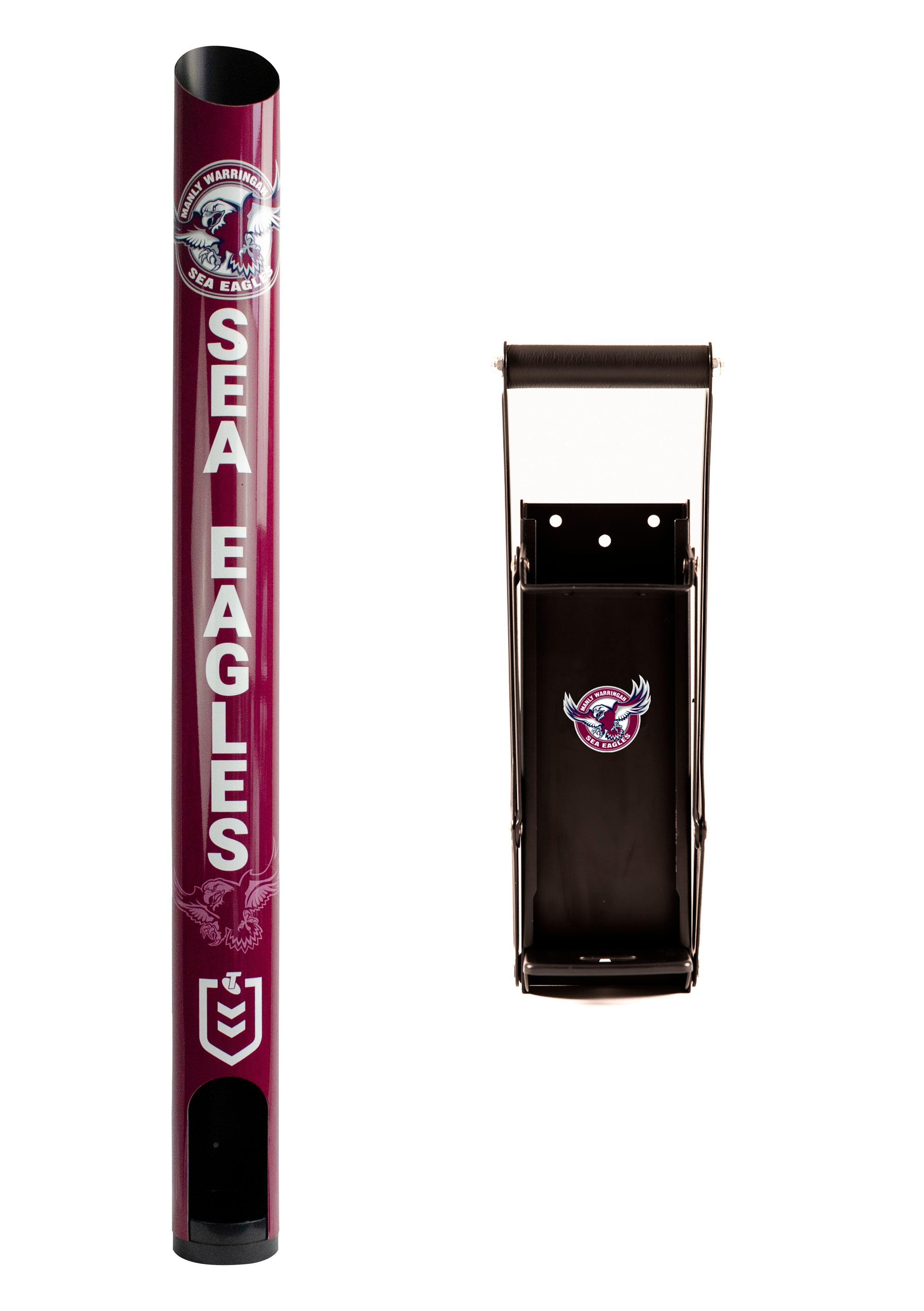 Manly Sea Eagles NRL Dispenser + Can Crusher Combo